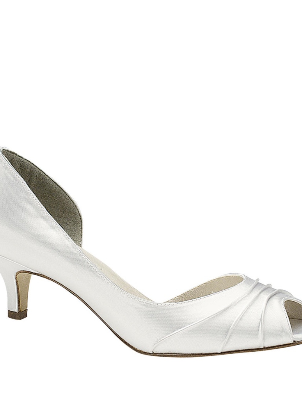 TOUCH UPS DYEABLE ABBY PEEP TOE PUMP SIZE 6.5